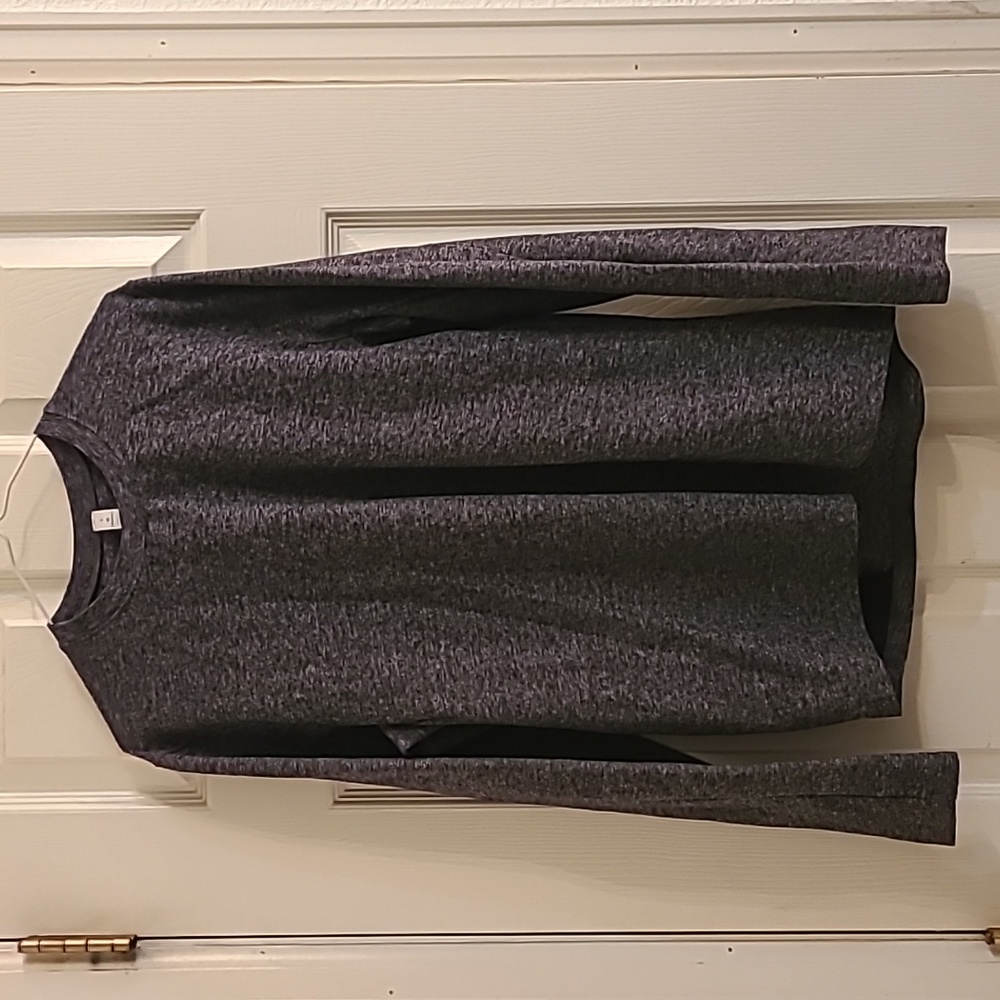 Lululemon Surge Warm Long Sleeve - Heathered Melanite - Picture 4 of 7